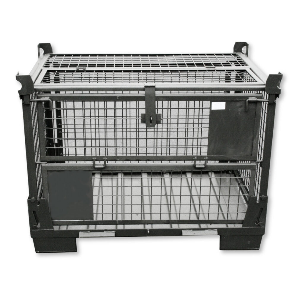 Uzamykateľný skladací gitterbox 1240x835x970 mm